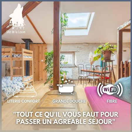 Chambre Triple Deluxe - Gite De La Louve Fougax-et-Barrineuf Ngoại thất bức ảnh
